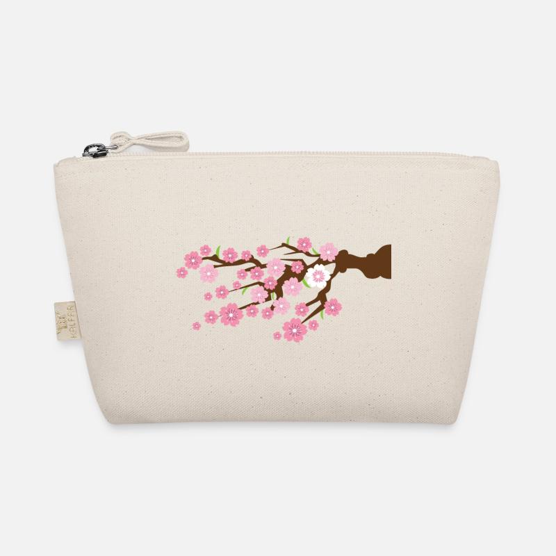 detaillierte Kirschblüte auf einem Ast Bio-Täschchen