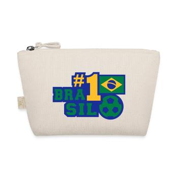 No. 1 Brasil (Fußball) - Bio-Täschchen - Natur - Vorne