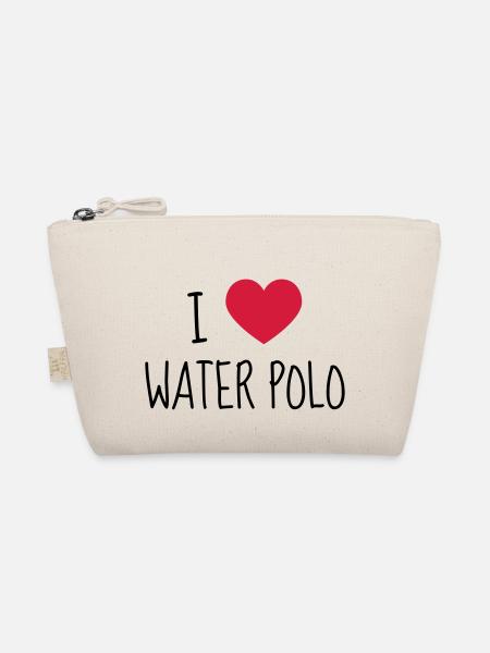 Wasserball / Waterpolo / Water Polo / Sport - Bio-Täschchen - Natur - Vorne