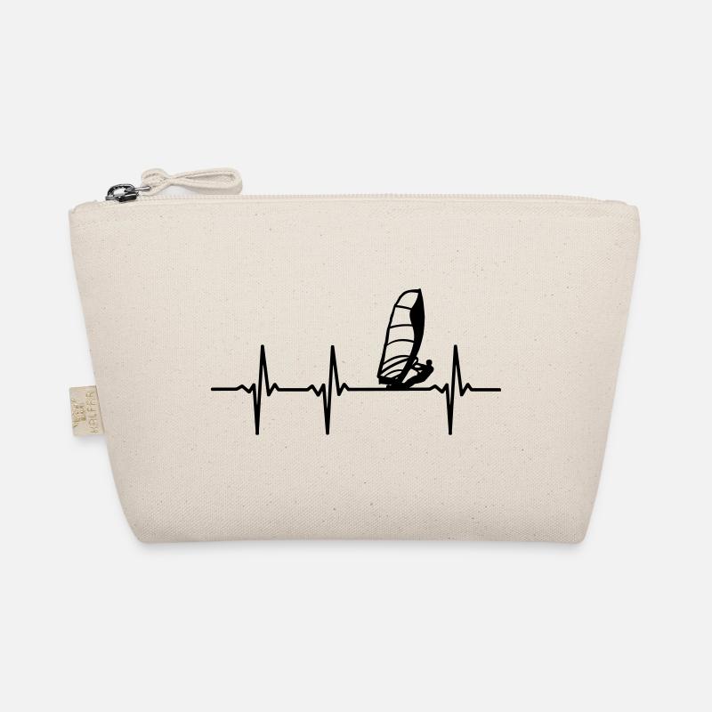 Windsurfer EKG - Bio-Täschchen - Natur
