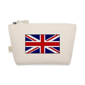 Union Jack Flag Jigsaw - Organic Pouch - nature - Front