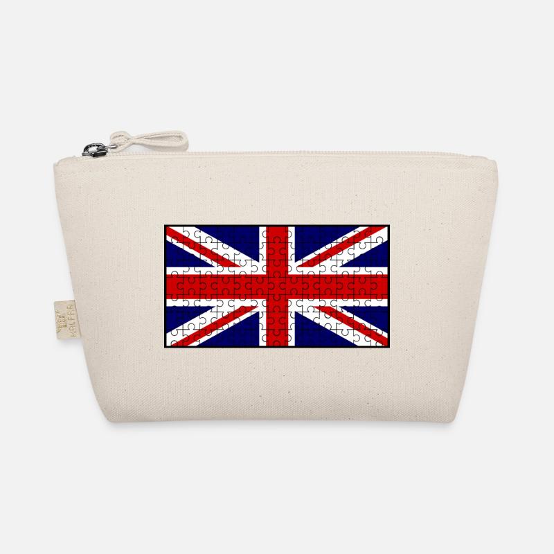 Union Jack Flag Puzzle - Bio-Täschchen - Natur
