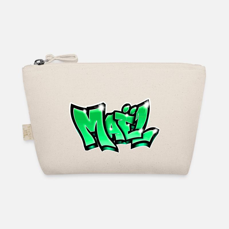 Graffiti Name Maël - Bio-Täschchen - Natur