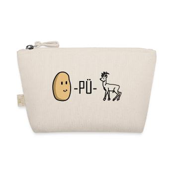 Kartoffel-pü-Reh - lustiges Design - Bio-Täschchen - Natur - Vorne