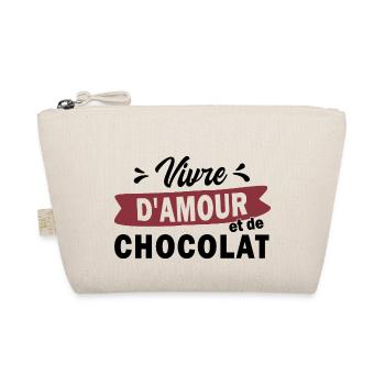 vivre d'amour et de chocolat - Trousse biologique - nature - Devant