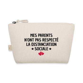 humour bébé / distanciation sociale - Trousse biologique - nature - Devant