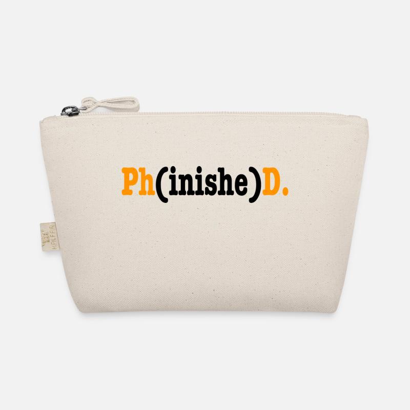 Phinished Phd Student Geschenk - Bio-Täschchen - Natur