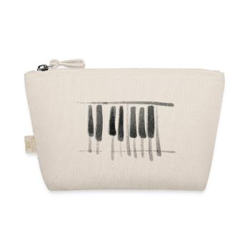 Klavier Musik Instrument - Bio-Täschchen - Natur - Vorne