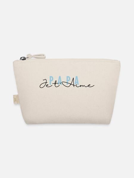 Logo PAPA JE T AIME - Trousse biologique - nature - Devant