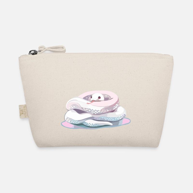 writhe littel cute baby snake - Bio-Täschchen - Natur