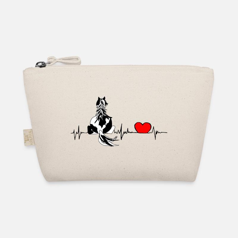 Heartbeat Pferdedesign - Herzfrequenz Tinker Bio-Täschchen