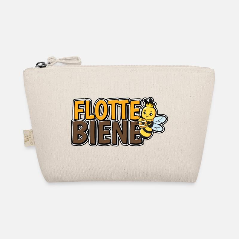 Flotte Biene - Bio-Täschchen - Natur