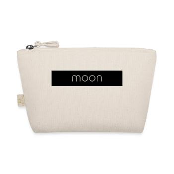 moon schwarz - Bio-Täschchen - Natur - Vorne
