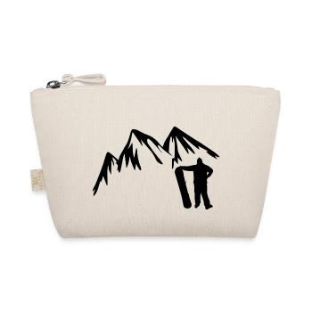 Snowboard Snowboarder - Bio-Täschchen - Natur - Vorne