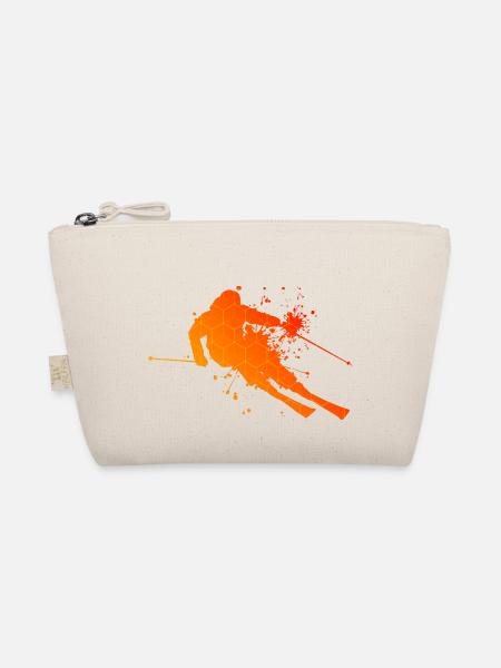 Freestyle Skier Skier Skiers Skiers - Organic Pouch - nature - Front