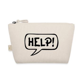 Comic Sprechblase HELP - Bio-Täschchen - Natur - Vorne