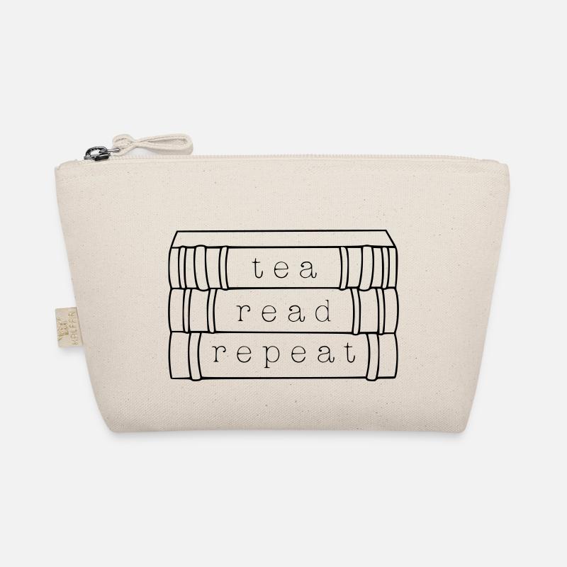 Tea. Read. Repeat. - Bio-Täschchen - Natur