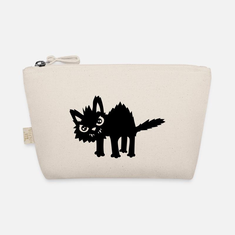 Evil funny cat Organic Pouch