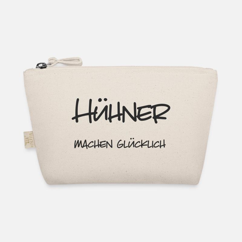 Hühner machen glücklich - Bio-Täschchen - Natur