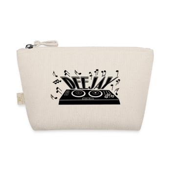 Deejay with turntable and tones - Organic Pouch - nature - Front