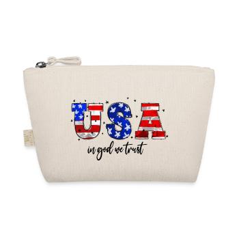 USA In God We Trust - Organic Pouch - nature - Front