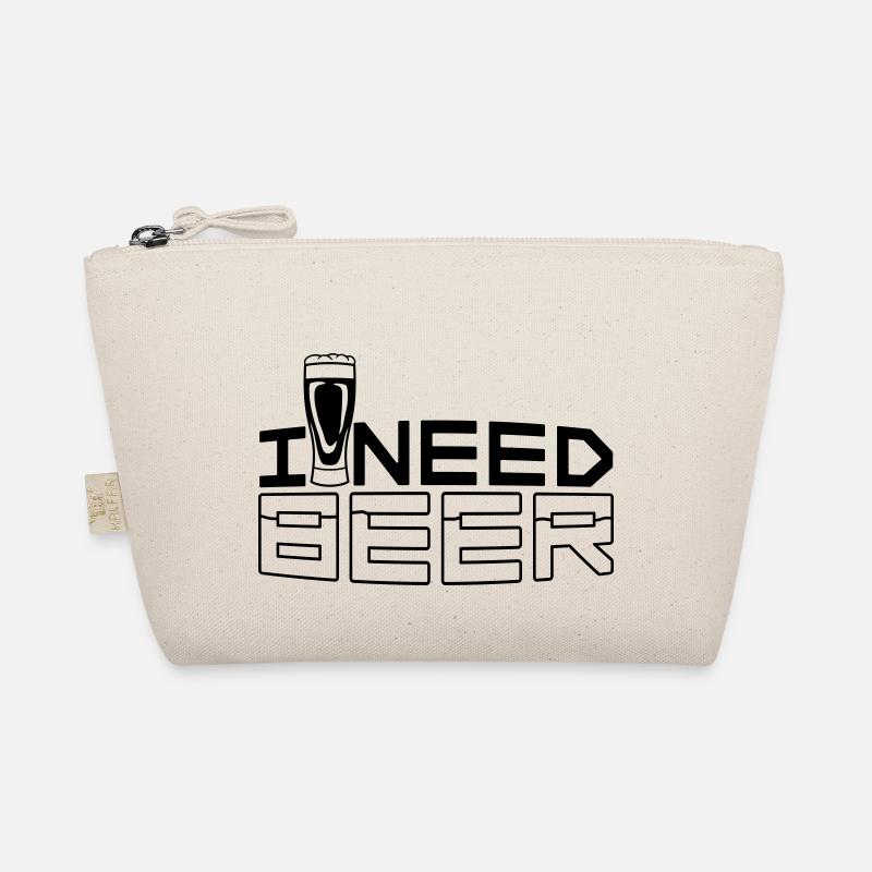I Need Beer Bio-Täschchen