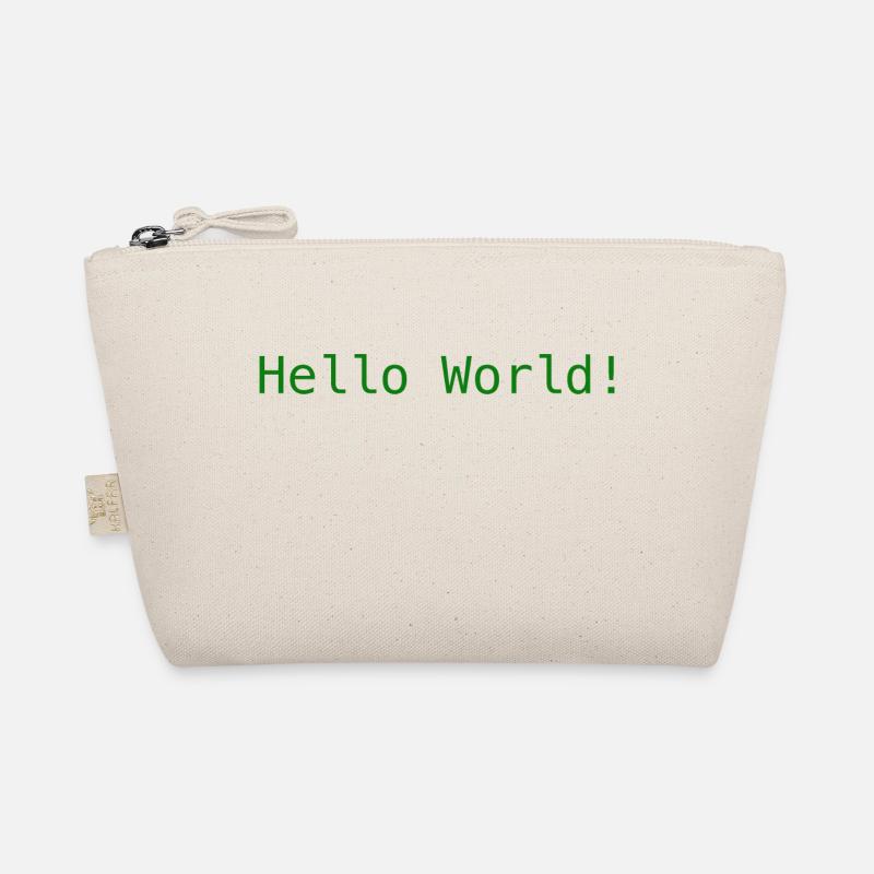 Hello World ! - Bio-Täschchen - Natur