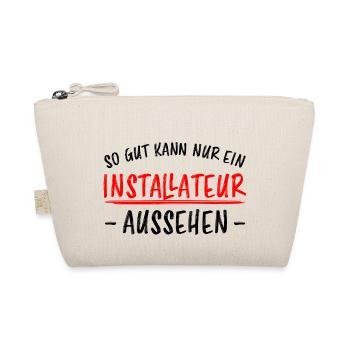 Installateur Job Lustiger Spruch Heizung Geschenk - Bio-Täschchen - Natur - Vorne