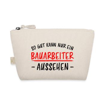 Bauarbeiter Lustiger Spruch Baustelle Job Geschenk - Bio-Täschchen - Natur - Vorne