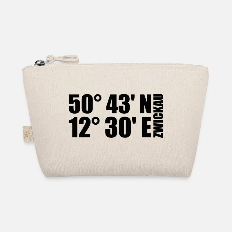Zwickau coordinates Organic Pouch