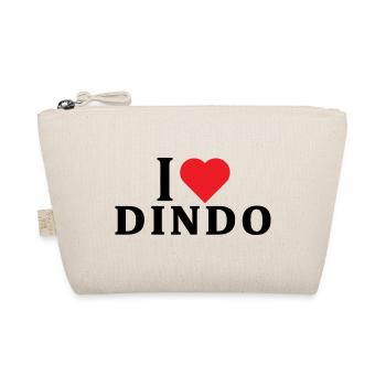 T-shirt I love Dindo t-shirt gift idea - Organic Pouch - nature - Front