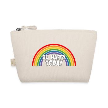 Arc-en-ciel soyez heureux aujourd’hui blanc - Trousse biologique - nature - Devant