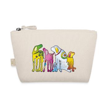 Dogs Puppy Dog Pack Pet Terrier Pug - Organic Pouch - nature - Front