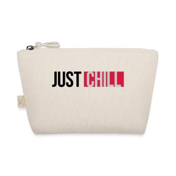 Just Chill Text Logo - Organic Pouch - nature - Front