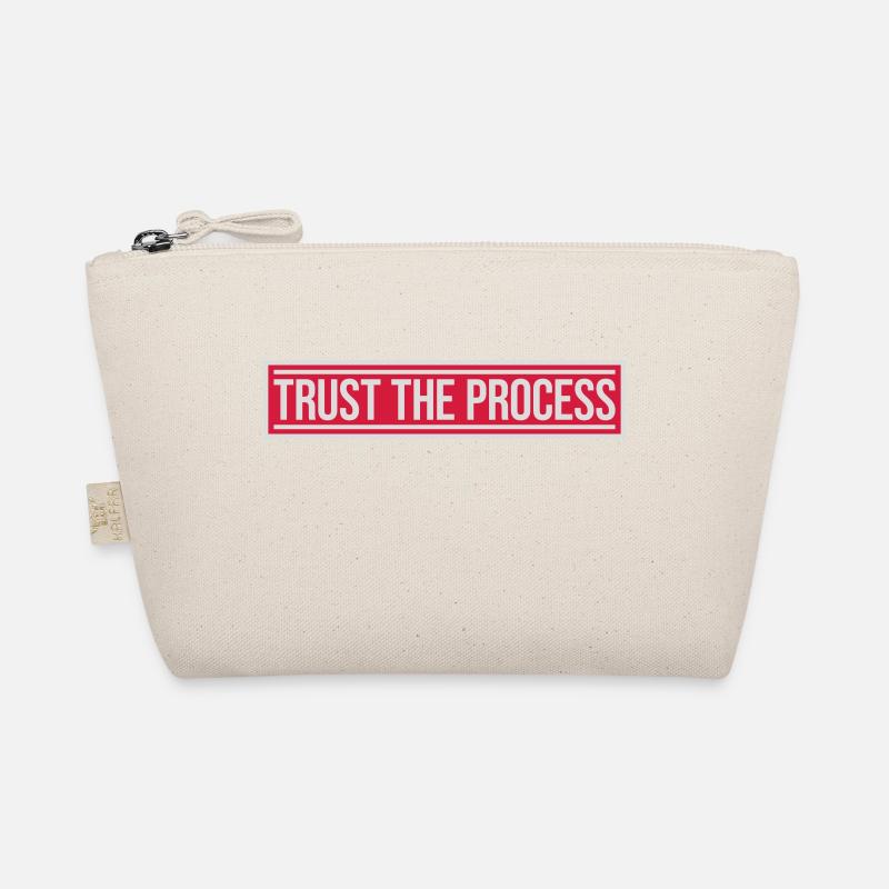 trust the process Zitat Bio-Täschchen