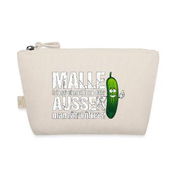 Mallorca Spruch Malle saufen Geschenk - Bio-Täschchen - Natur - Vorne