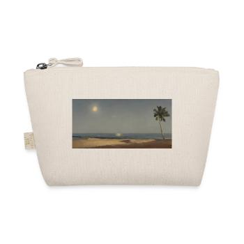 Palmiers et herbe la nuit avec la lune - Art Design - Trousse biologique - nature - Devant