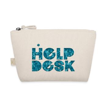 helpdesk IT support geek computer computer geek - Organic Pouch - nature - Front
