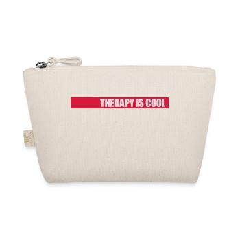 therapy is cool Quote - Organic Pouch - nature - Front
