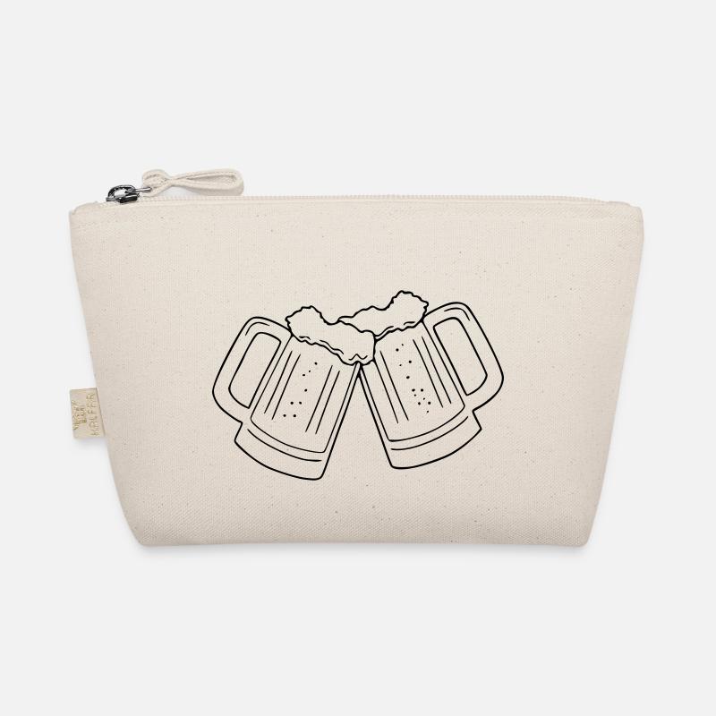 Beer Drawing Party Celebrate Black Organic Pouch