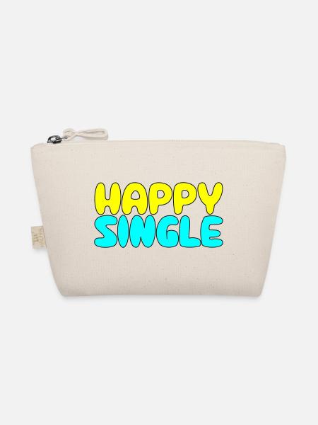 Happy Single - Glücklicher Single - Trousse biologique - nature - Devant