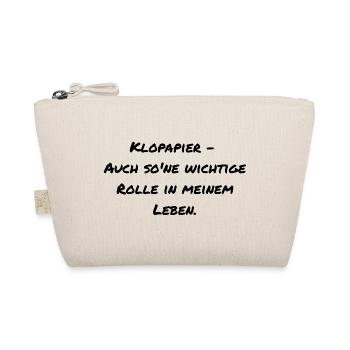 Klopapier - Auch so'ne... - Lustiger Spruch - Bio-Täschchen - Natur - Vorne
