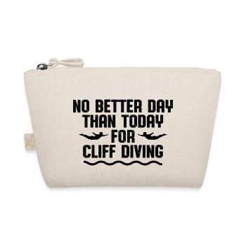 No Better Day Than Today For Cliff Diving Tombston - Organic Pouch - nature - Front