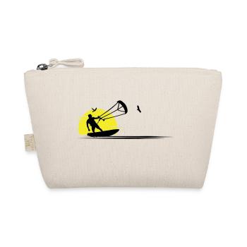 Kitesurfing Gift Idea Water Sports Fun - Organic Pouch - nature - Front