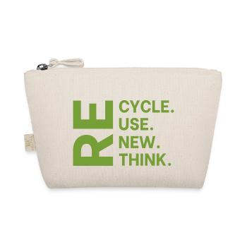 Recycle Reuse Renew Rethink For Earth Day 2023 - Organic Pouch - nature - Front