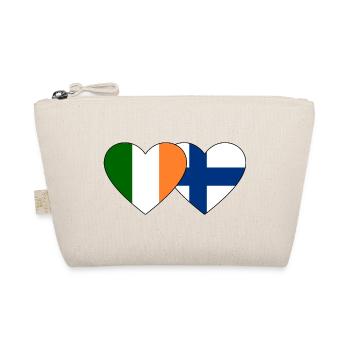 Irlande Finlande Flag Heart - Trousse biologique - nature - Devant
