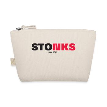 STONKS - Bio-Täschchen - Natur - Vorne