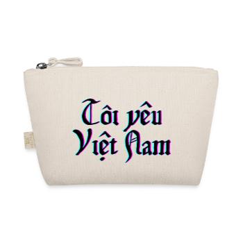 I love Vietnam in Vietnamese - Organic Pouch - nature - Front