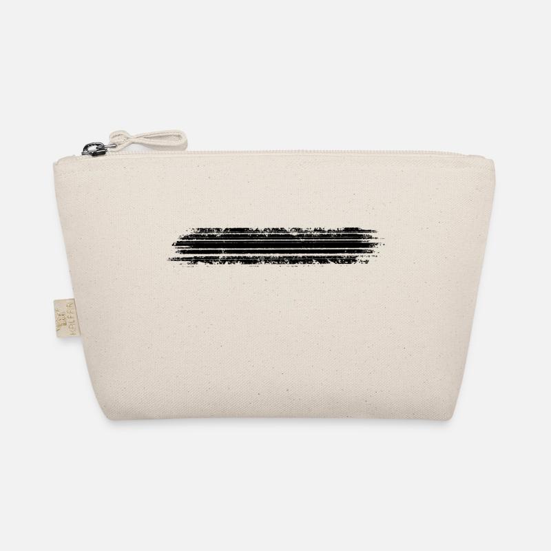 Black minus dash line Organic Pouch