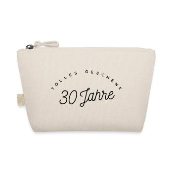 Tolles Geschenk 30 Jahre  - Bio-Täschchen - Natur - Vorne